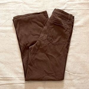 Wide Leg Twill Pants